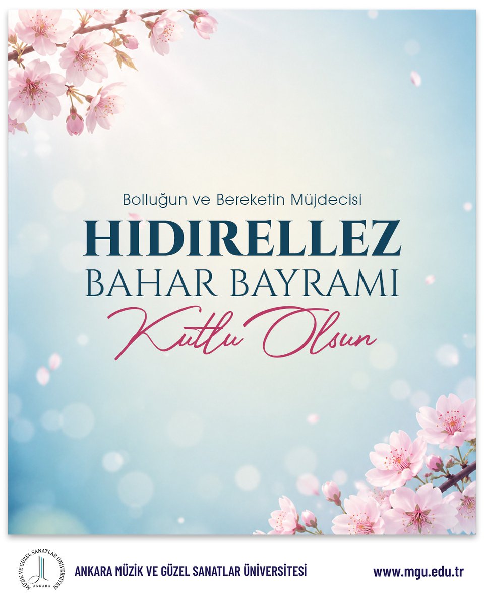 mguedutr's tweet photo. Bolluğun, bereketin ve umudun habercisi 🌸
Hıdırellez Bahar Bayramı kutlu olsun! 💫✨ https://t.co/F9UHtpr27r
