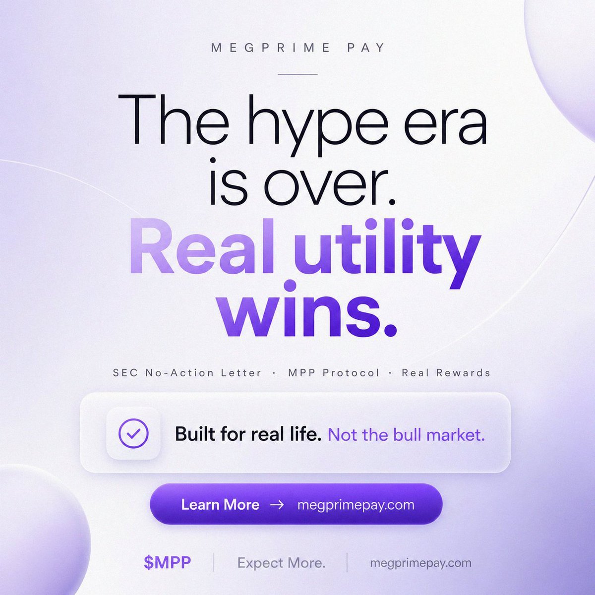 MegPrimePay's tweet photo. The crypto industry is going through a reset. 📉

Coinbase. https://t.co/CFJyvk5ZD2. Algorand. Gemini. All cutting staff. All citing market volatility and the end of the hype cycle.

But here's what the headlines are missing —

This isn't the end of crypto. It's the end of crypto built on speculation.

What's next is crypto built on real utility. Real rewards. Real regulatory clarity.

$MPP has been ready for this moment.

Expect More.