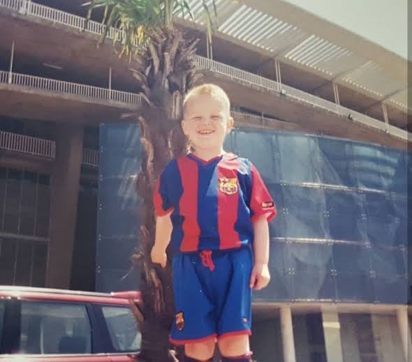 A photo of a young Kylian Mbappe
