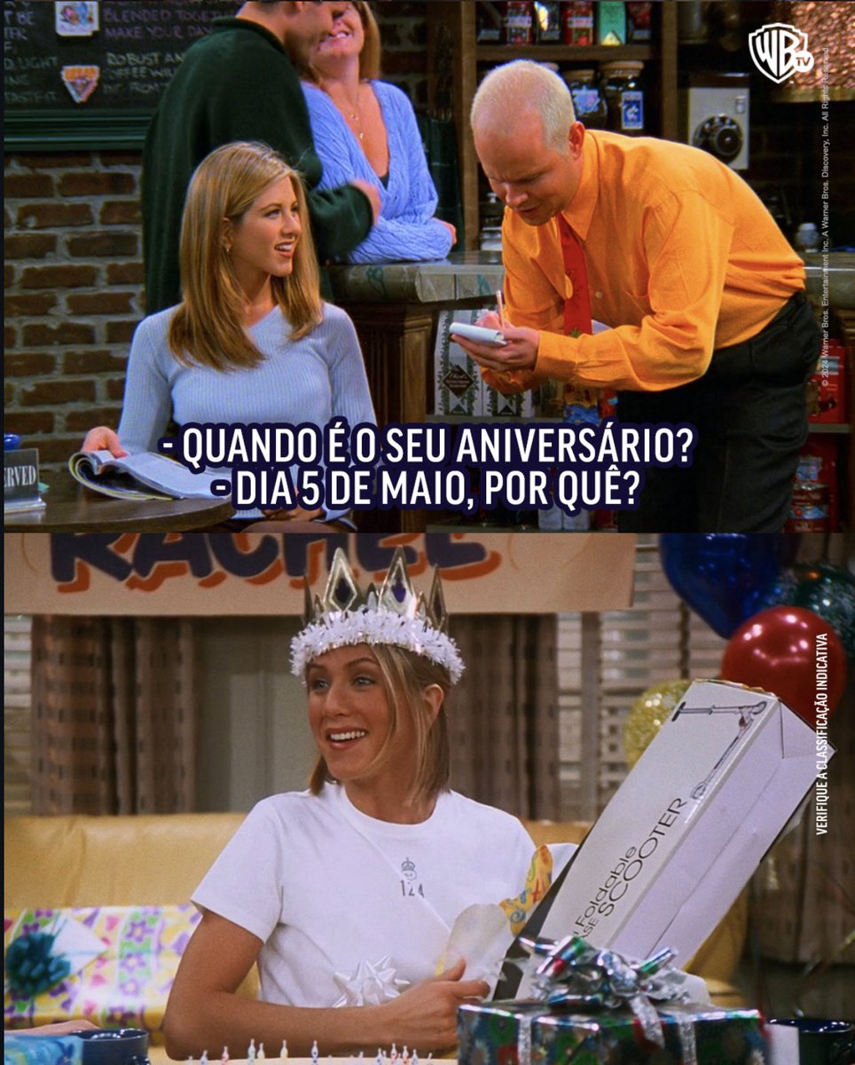 WarnerChannelBR's tweet image. Hoje é o único dia do ano em que você pode republicar isso, parabéns para nossa querida Rachel Green! 🥳

#Friends