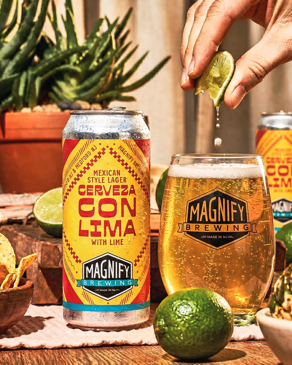MagnifyBrewing's tweet photo. Happy Cinco de Mayo! Today we are releasing Cerveza Con Lima, our Mexican Style Lager with lime. Spring is here and summer is around the corner, and this beer is to help you through those hot days. https://t.co/9iD8ycMYnK