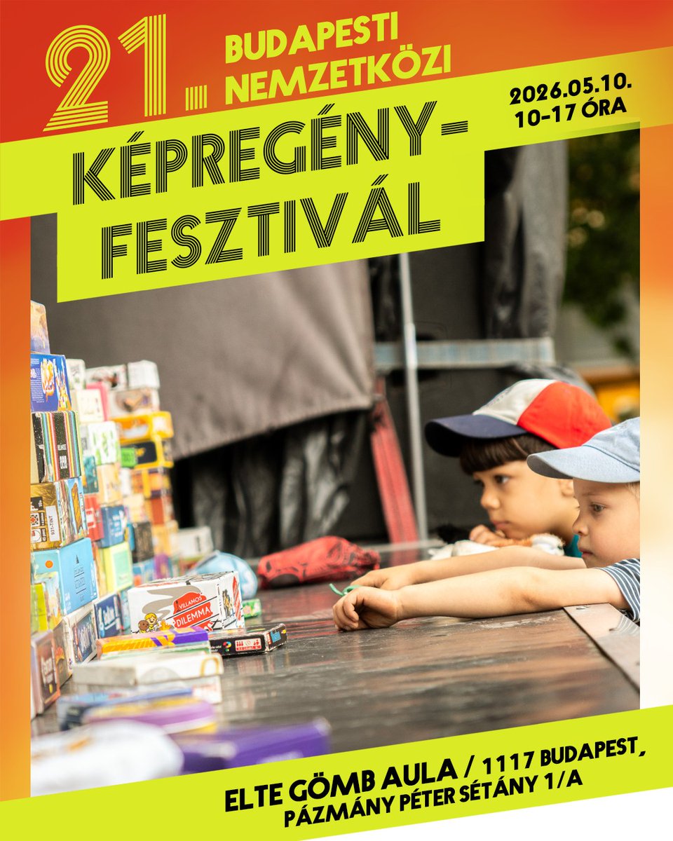 BudapestComics's tweet photo. GYEREKPROGRAMOK
11.00-14.00 Társasozás a Játszóház Projekttel
Ahogy megszokhattátok, a Képregényfesztivál gyerek szintjén megtaláljátok majd a Játszóház Projekt rengeteg társasjátékát is. https://t.co/Ui19znNkQ1