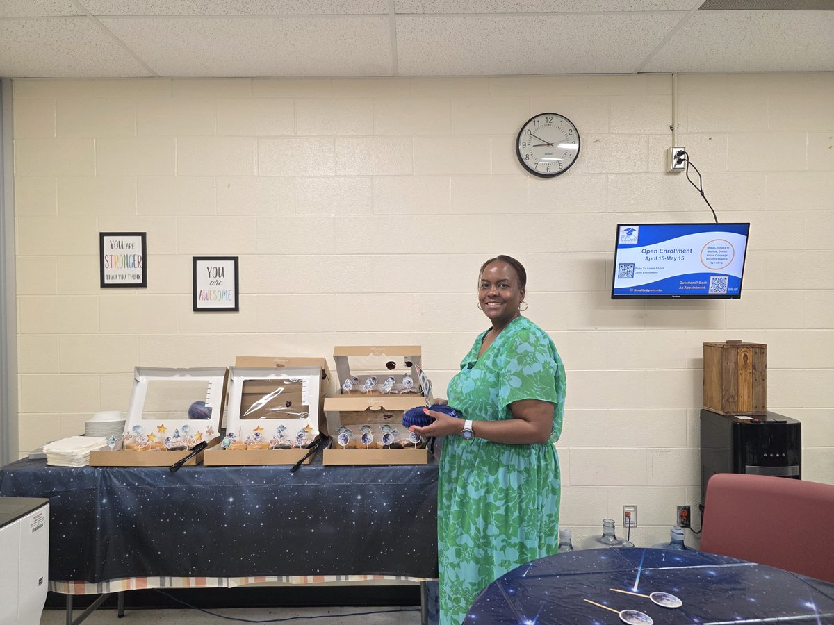 PotomacMS's tweet photo. Teacher Appreciation Week at Potomac Middle! ☕🍩
Coffee bar Monday, donuts today—just what teachers need during SOL season. Thank you for all the love and support!
🐾 Panther Pride! https://t.co/kPvwBumHKM