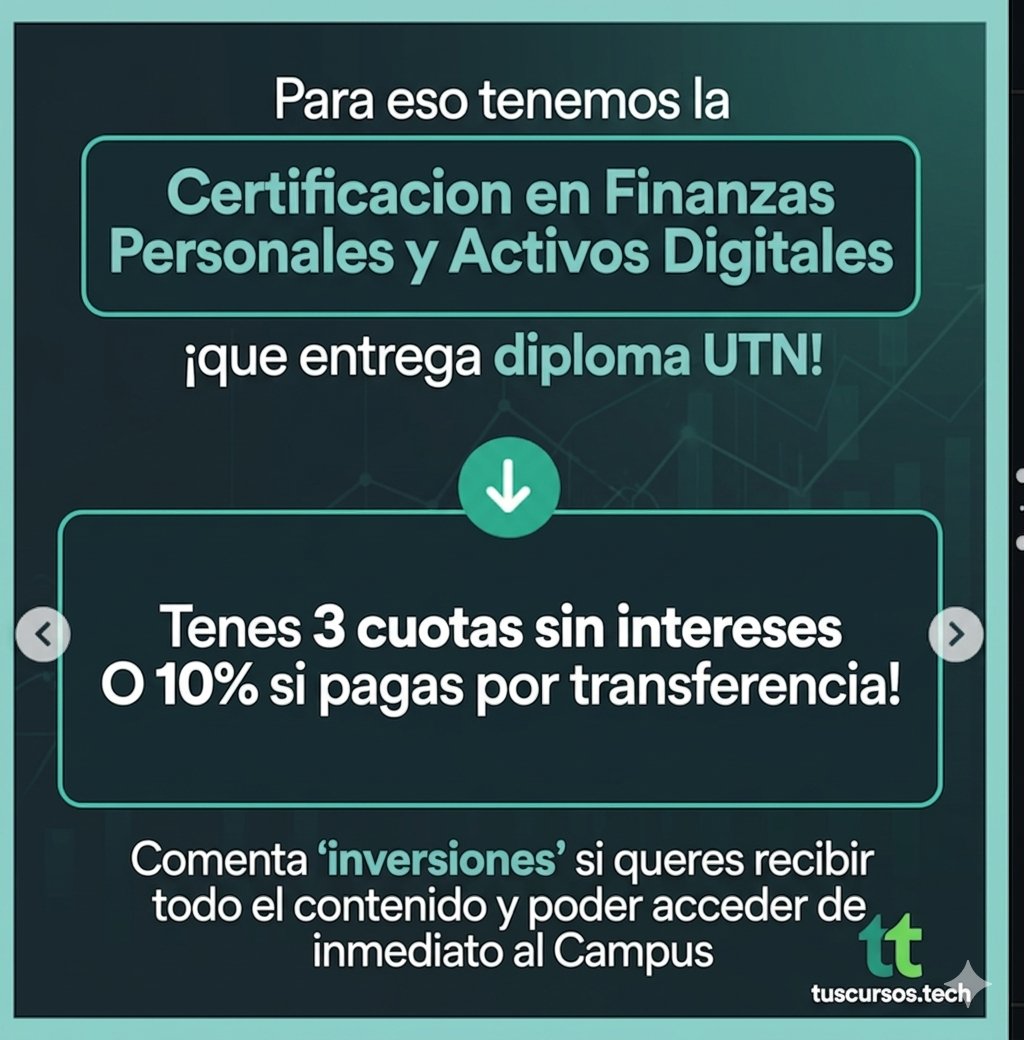 ¿Sentís que el mes es más largo que tu sueldo? 💸
Si a mitad de mes ya estás en modo "supervivencia", no es falta de esfuerzo, es falta de sistema.

Comenta la palabra "inversiones" y te envío por privado todo el contenido para que empieces a transformar tu futuro financiero.