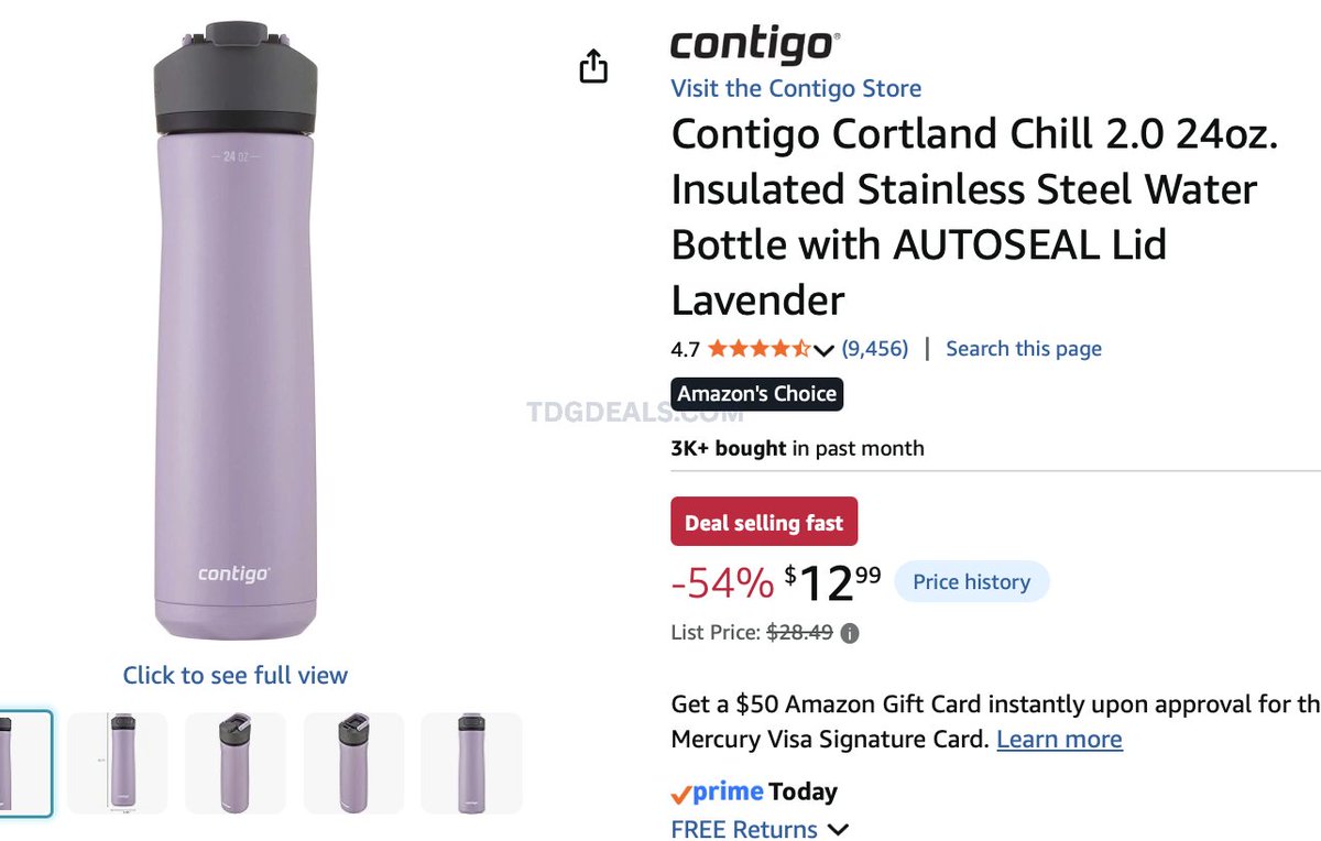 primedropper's tweet photo. $12.99 CONTIGO CORTLAND CHILL 2.0

Lavender only 

https://t.co/YtGq9ifGrG

#PaidAd https://t.co/yFEv3NYm0B