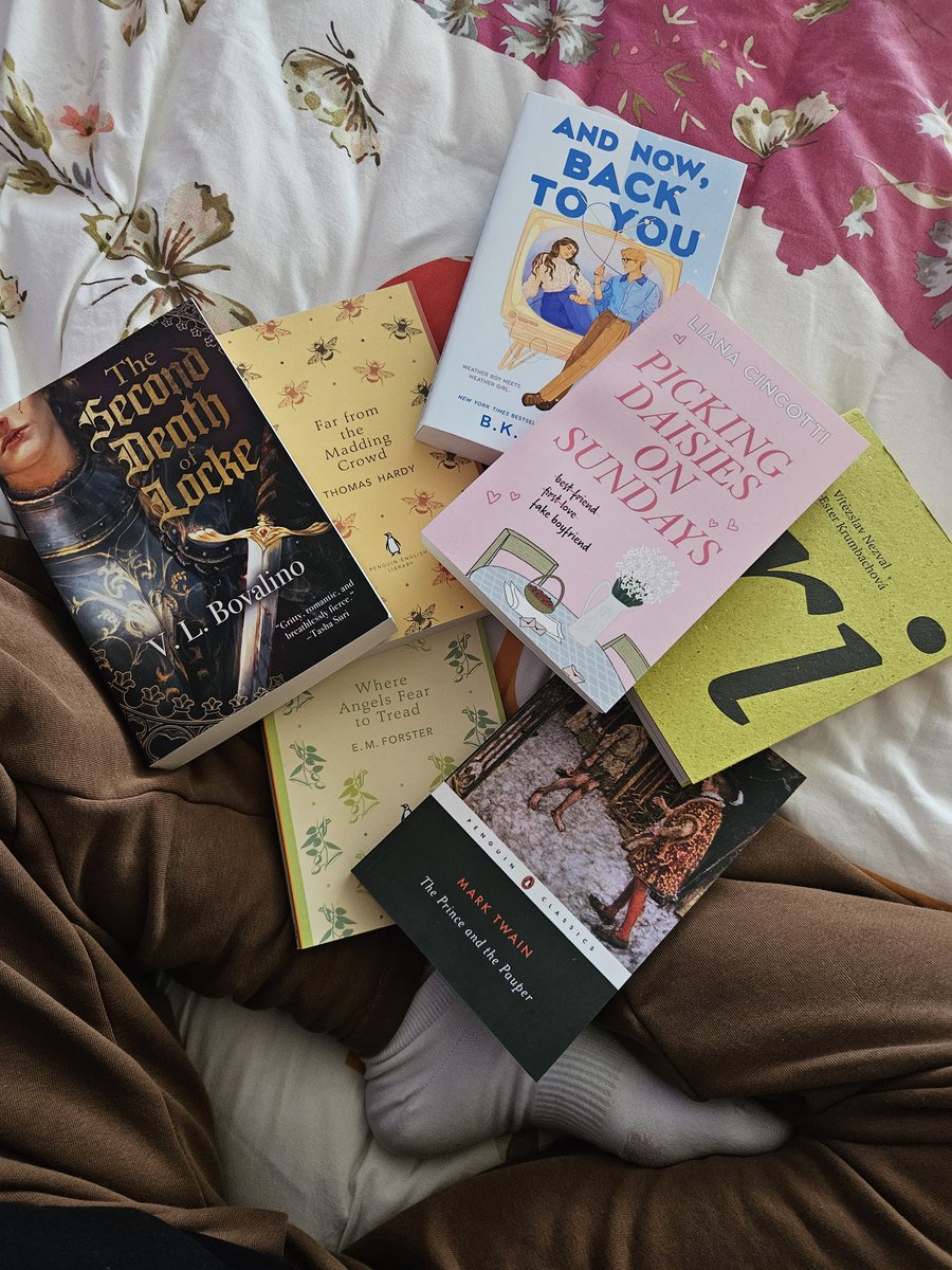saraslildelight's tweet image. book haul alert: these are my new ladies🙂‍↕️🎀 #booktwt