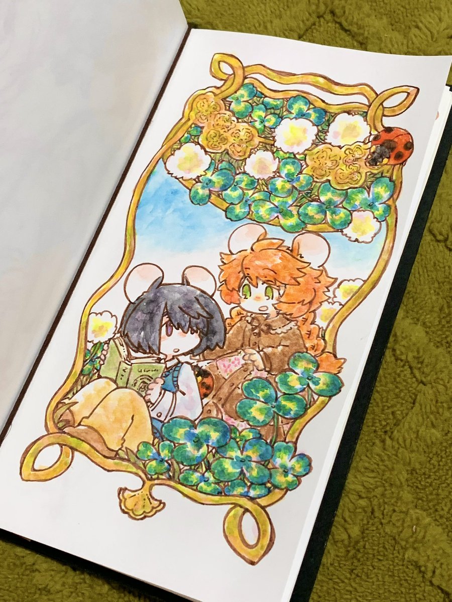 GWアナログ絵祭り 万年筆と水彩絵の具で色々描いております。ねずみみ