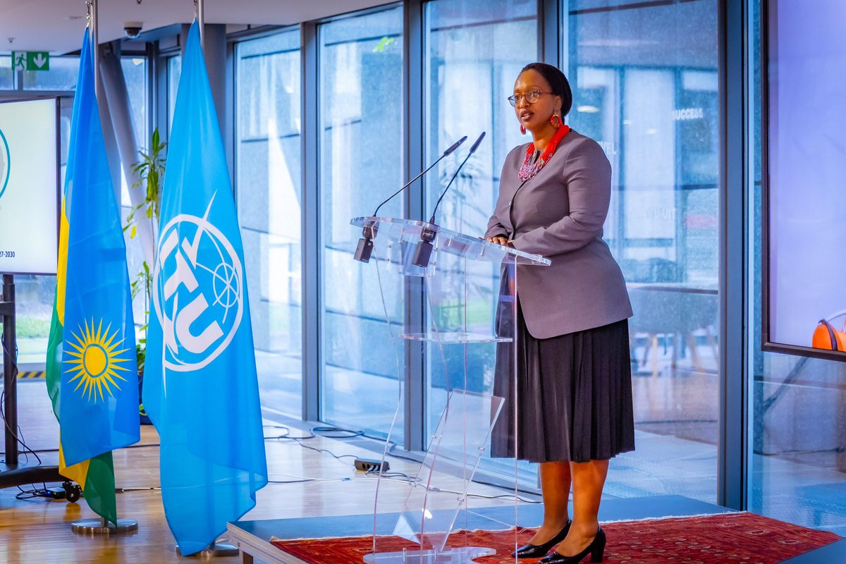 Karirima1's tweet image. #Rwanda’s Ambassador to Switzerland and Permanent Representative to the United Nations Office at #Geneva, Urujeni Bakuramutsa, has reaffirmed the country’s commitment to advancing global digital connectivity, as Rwanda officially announced its candidacy for re-election to the
