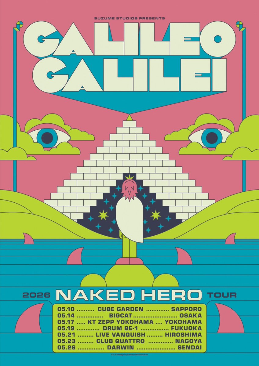 チケット一般発売中🦸‍♂️🔥 // Galileo Galilei Tour 2026 