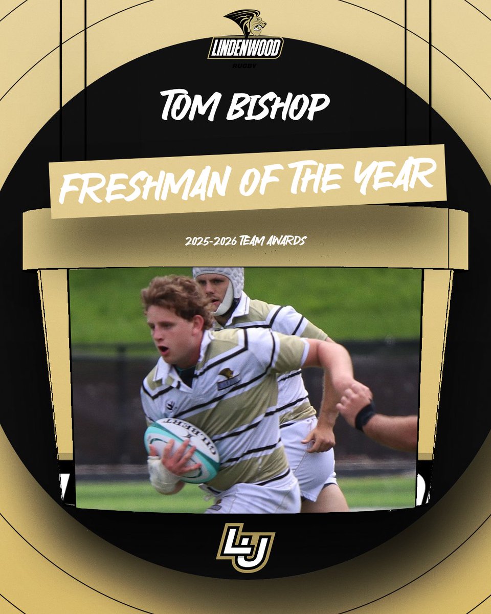 LURugby's tweet photo. 🏆 2025–2026 Team Awards
Freshman of the Year – Tom Bishop

Tom imposed himself early and never let up — a dominant presence at No. 8 nearly all year.

🔗 Read more: https://t.co/yzJLSPGSW7

#LionsForLife #FreshmanOfTheYear https://t.co/ByLJtf8Bmd