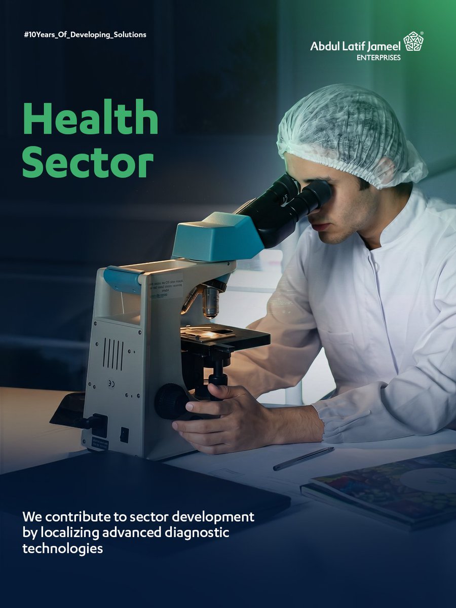 ALJ_Enterprises's tweet photo. We help meet medical needs across the Kingdom by introducing advanced medical devices and technologies.
#10years_of_developing_solutions
#AbdulLatifJameelEnterprises
#Health_Sector https://t.co/USh350CpNn