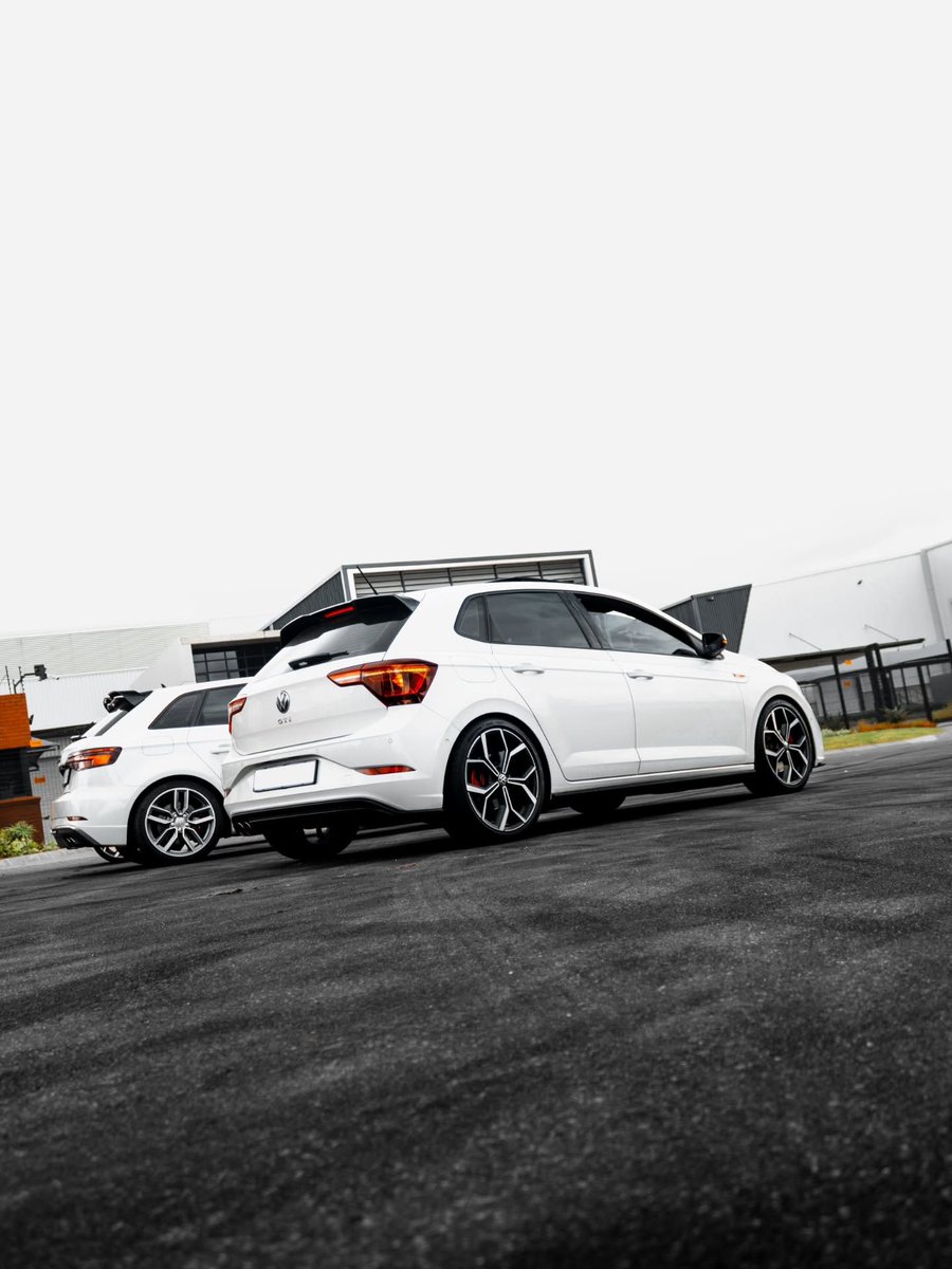 VolkswagenSA's tweet photo. POV: An older ‘cousin’ has your back…

…but your twin does the talking with you. 😎

Performance runs in the DNA.

📸: https://t.co/LyyLyrkneB

#Volkswagen #VWPolo #PoloGTI #MadeInSA #FanFriday https://t.co/n1zXQNDk7t