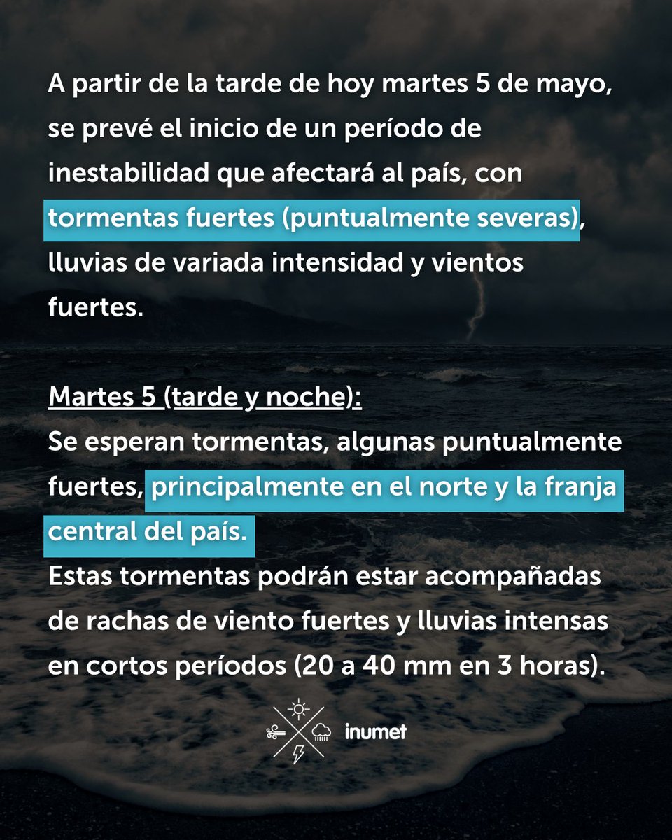 Instituto Uruguayo de Meteorología tweet media