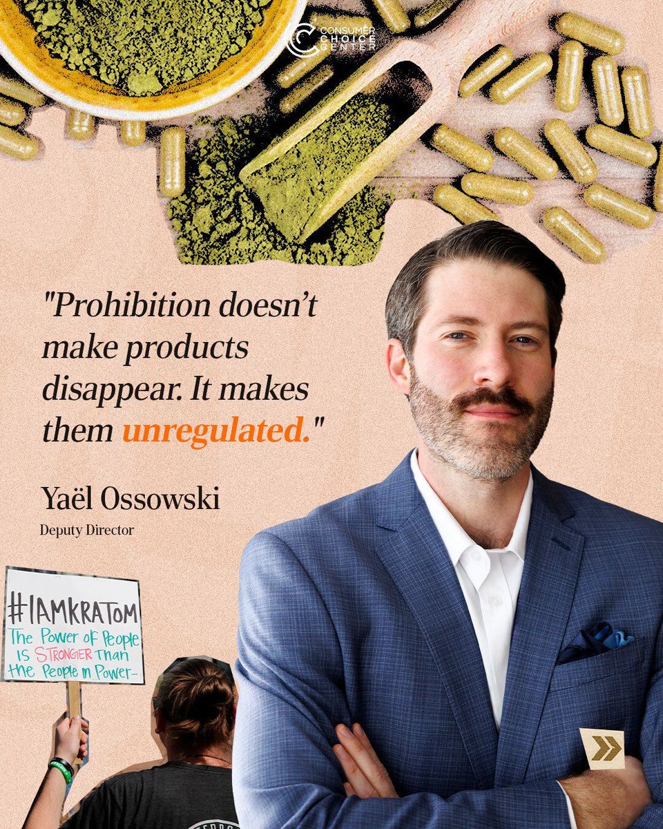 Millions of Americans use 7-OH for chronic pain, PTSD, and opioid recovery. Now the FDA wants to schedule it as a controlled substance, overnight, no alternatives offered.

We've seen this playbook before. And we know how it ends.

See more insights from Yaël Ossowski on our