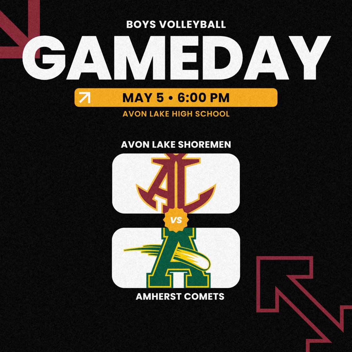 IT'S GAMEDAY!!! 🏐⚓️

Join us tonight at 6:00pm as we battle Amherst.

Doors open at 5:30pm.  Admission is $6 for adults and kids under 18 are free!