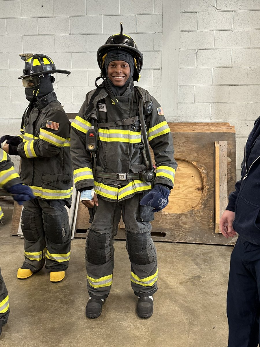 kcpublicschools's tweet photo. Our @KCPS_ManualCTE students are always up for a challenge! Thank you to the @KCMOFireDept for providing real-world learning opportunities as they look ahead to future career possibilities.
#KCPS #RealWorldLearning https://t.co/QJxEp056sJ