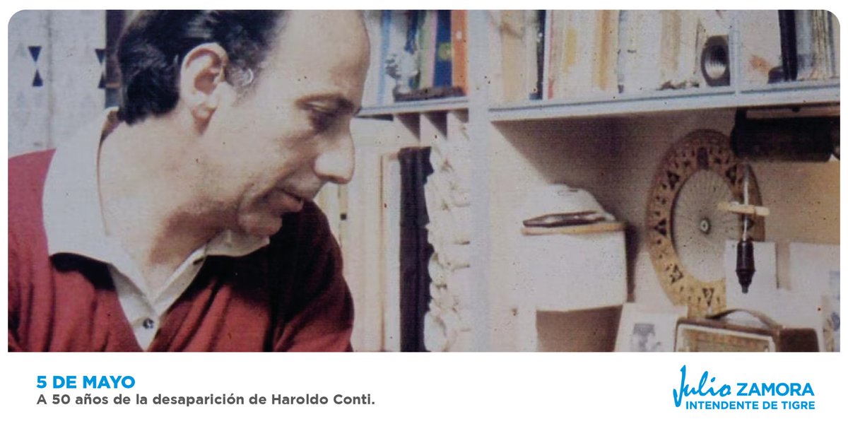 Conmemoramos un nuevo aniversario del secuestro y desaparición de Haroldo Conti, periodista, escritor, militante y docente, durante la última dictadura cívico-militar.

A 50 años, seguimos recordando su compromiso con la realidad sociopolítica de su época, su mirada crítica y su