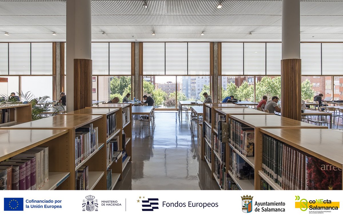 aytoSalamanca's tweet photo. La mejora de la climatización de la Biblioteca Municipal Torrente Ballester permitirá a sus más de 186.000 usuarios disfrutar de un entorno aún más agradable y eficiente.

🇪🇺 Proyecto cofinanciado por @FondosUE_Esp #FEDER

#EDIL #POPE #EuropaSeSiente https://t.co/QPUpulCHJM