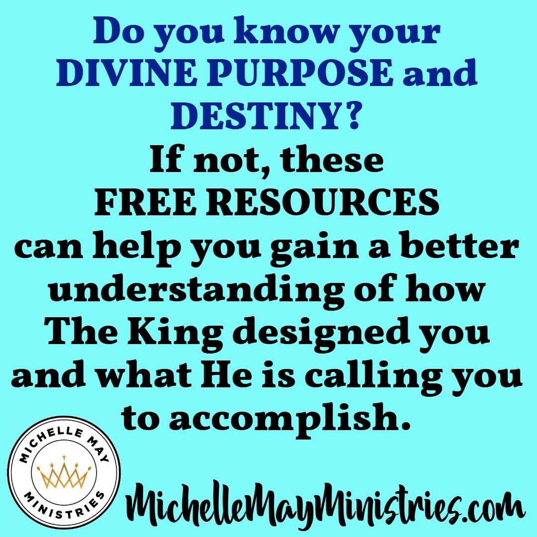 MichelleMayMin's tweet image. FREE RESOURCES:
Here are some FREE RESOURCES that can help you understand your DESTINY &amp;amp; PURPOSE! 
Feel free to SHARE the link with others who may be interested and searching for MORE.
michellemayministries.com/free-resources

#michellemaymin #WeAreRoyalty #purpose #DivineDestiny #destinypurposes