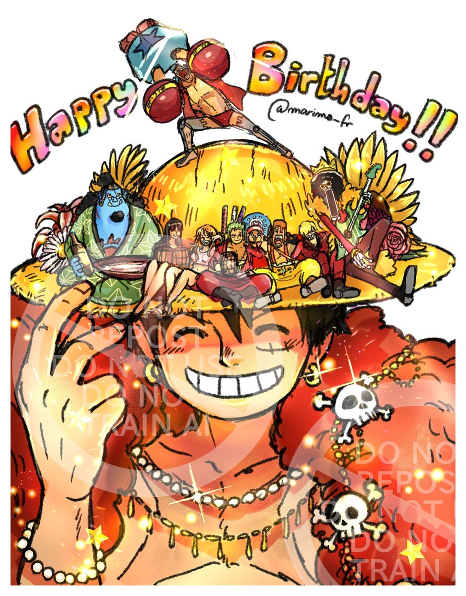 Happy Birthday to Luffy!! 🥰✨️🌻
