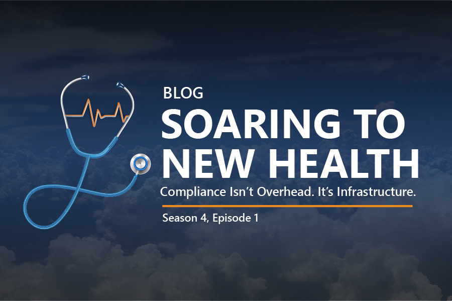 prosphire's tweet photo. Compliance is becoming the difference between organizations that can scale and those that get slowed down by risk, audit or rework. We broke this down in Season 4, Episode 1 of Soaring to New Health. https://t.co/sH1Sc4CpTY https://t.co/hUyGOw4y6r
