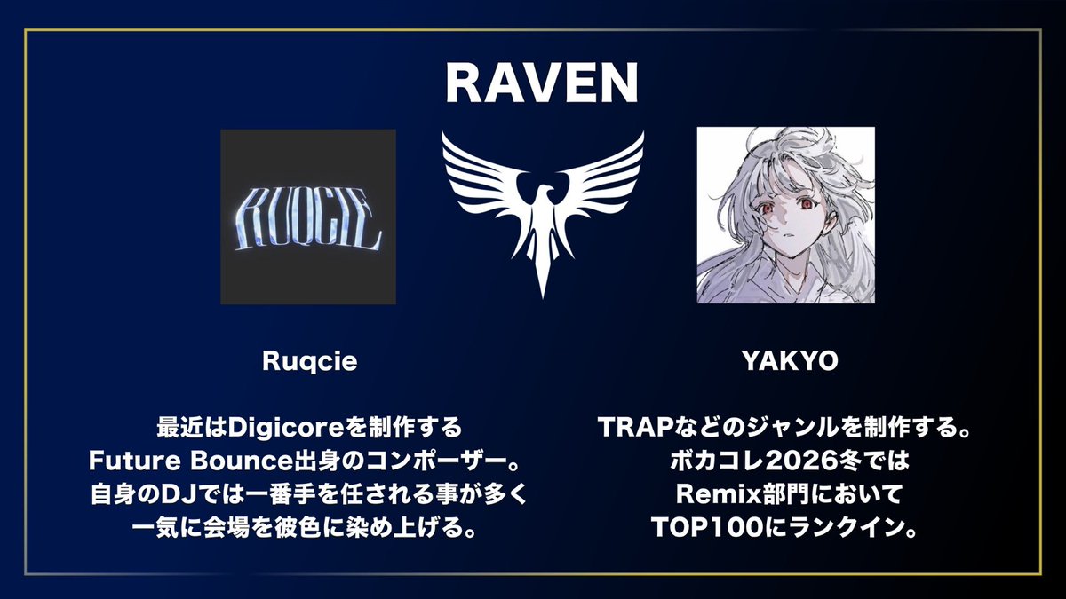 Prolectia_pcd's tweet photo. RAVEN/レイブン

Jerk+OthersでHIPHOPのダークな雰囲気を
トレンドに合わせパフォーマンスする
チームブランド。

メンバー:Ruqcie,YAKYO https://t.co/Akvs8ryuF7