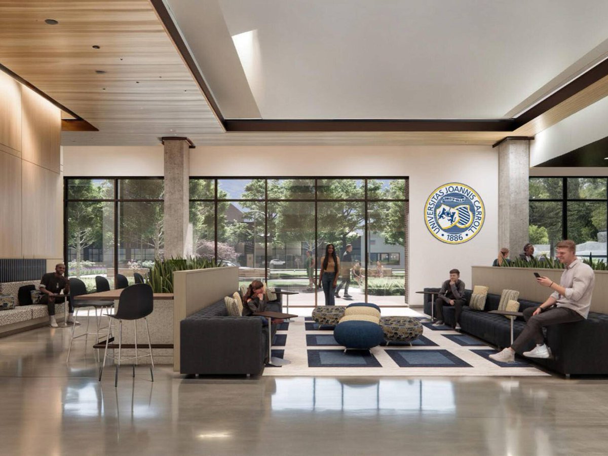 JohnCarrollU's tweet photo. Gateway North is progressing more and more every day. We can’t wait for students to experience a new era of campus living at JCU 💙⚡️ https://t.co/7ZNa95sdjt