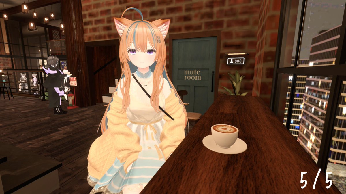 5/5
臨時営業させて頂きました。
本日もご来店ありがとうございました。
#VRChat #cafe小夜時雨
#VRChatイベント