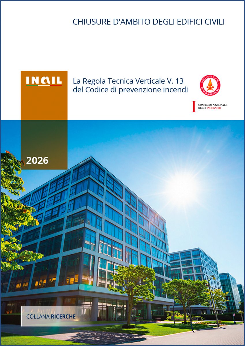 FirEstTS's tweet photo. Nuova pubblicazione INAIL sulla RTV V.13 🔎 https://t.co/LZfbjpKvqz

Focus su:
• sicurezza delle facciate
• propagazione incendio
• approccio prestazionale

Un riferimento tecnico importante per la progettazione antincendio moderna.
#Antincendio #FireSafety #RTVV13 https://t.co/FBNmdWSP0R