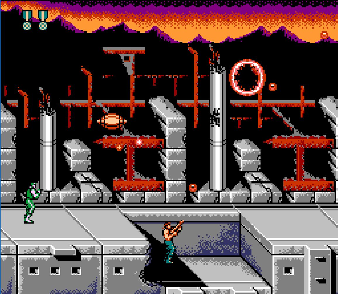 StoneAgeGamer's tweet photo. #HotTip
In Super C for NES, at the title screen press Right, Left, Down, Up, A, B, then Start to begin with 10 lives. It's no Konami Code, but it'll do. https://t.co/zvD6glvagE