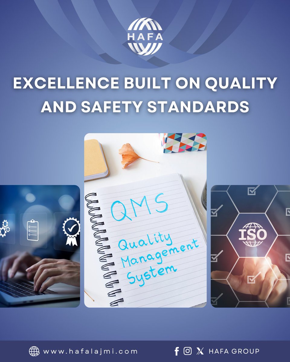 HAFA_GROUP's tweet image. At HAFA GROUP, Our QHSE / QMS Policy Ensures High-Quality Delivery, Safe Execution, And Full Compliance Across All Operations ⚙️

Safe. Reliable. Compliant ✅

#QHSE #QMS #Quality #Safety #Compliance #HAFAGroup #Engineering #Sustainability #OperationalExcellence #Standards