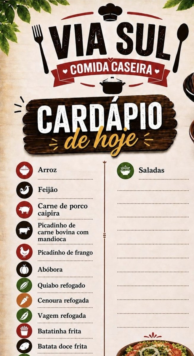 ViaSulAnapolis's tweet photo. Via Sul Comida da Roça
bom dia, 
estamos preparando o almoço https://t.co/du5hRv0ccz
