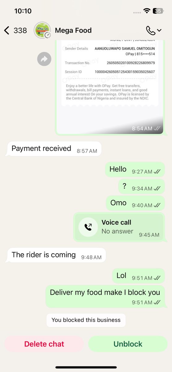 the_millenium1's tweet photo. What would it have taken you to apologize?
You collected money knowing that the food isn’t available cause when it was delivered it was very hot and the rice had no salt, definitely you rushed to cook it.

Na me wan taste food from another person 

Con Dey reply my second WA https://t.co/ox7HgAlNuz