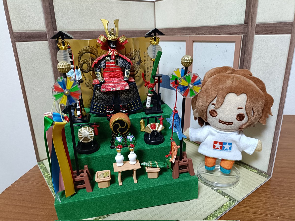 poodlern's tweet photo. こどもの日〜🎏
今年のGWはほぼ仕事でした💦明日はやっと休み〜♪キリぬいで癒されよう…♪
#鬼龍院翔
#ぬい活
#こどもの日 https://t.co/rATI7L88wT
