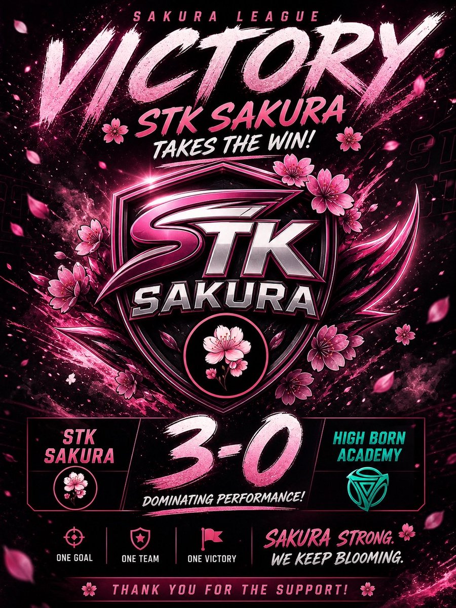 STKEsportsGG's tweet photo. 🌸 FIRST WIN ON THE BOARD 🌸 

STK Sakura secure their 1st victory in the Elite Division! 🔥

Strong plays, composure, and clutch moments to take the series.

The journey is just getting started… 👀

#CallOfDuty #CODComp 

@IzzyyyEu 
@jjugsyx 
@TTV_Octavia 
@miscloverr 
@wndaxv https://t.co/MW1giW8iBk