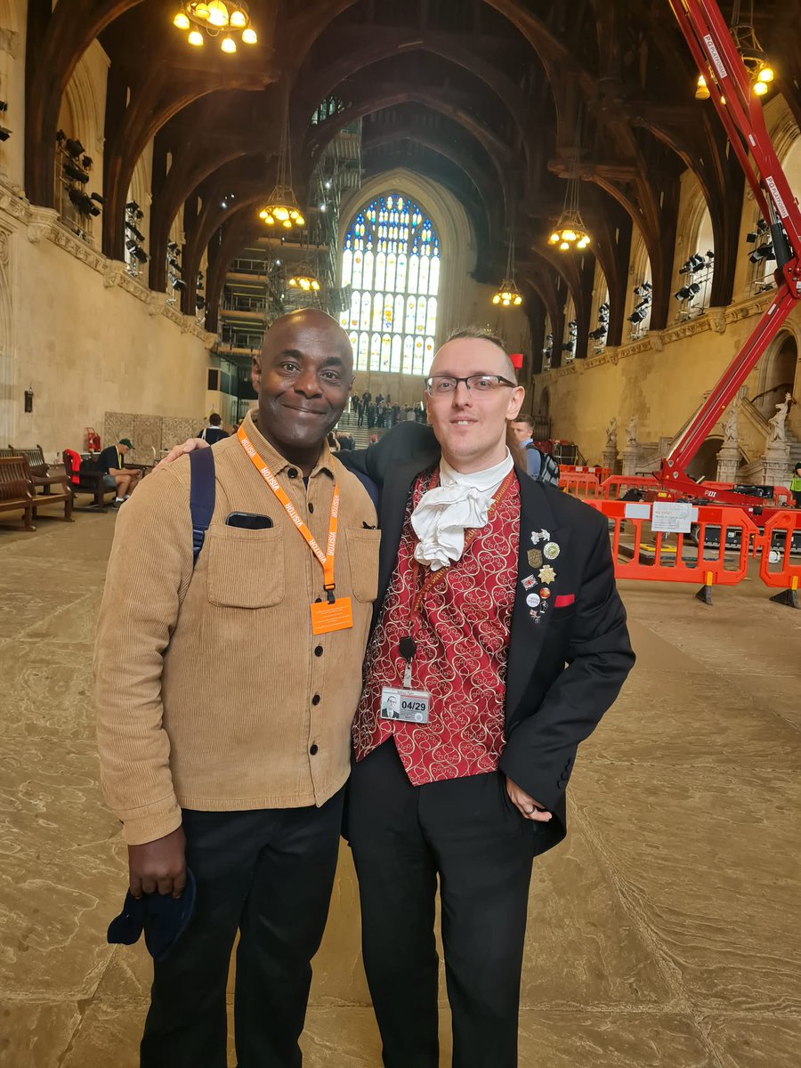MattTay74784525's tweet photo. Had a fun time this morning giving @ignatius_sancho my Black History tour of @UKParliament, focusing mainly on the incredible #Georgian era of our mutual interest. There is a wonderful amount of deeply important #Blackhistory in this great temple. #History #authorlife https://t.co/w5gCOUpekd