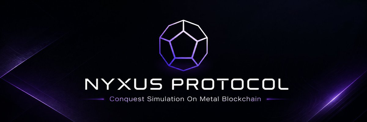 NyxusProtocol's tweet photo. Nyxus Protocol is a decentralized conquest simulation built on @MetalBlockchain.

Expand, conquer, defend, and compete to control resources in a persistent on-chain world.

Outcomes are earned through strategic planning, coordination, and initiative.

More details coming soon. https://t.co/qwAbD7aMBT
