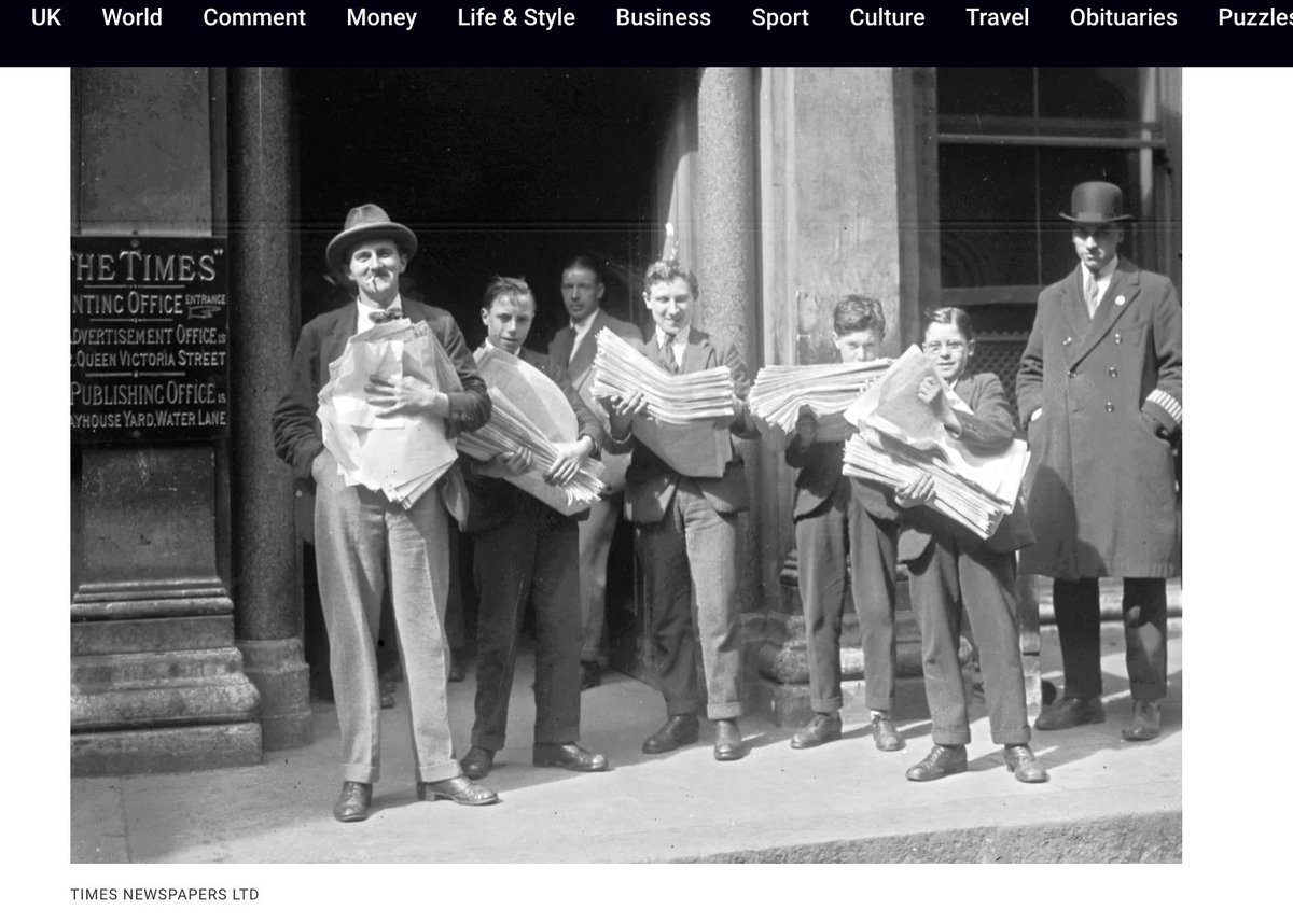NewsUKArchives's tweet image. Nice use of archive content online and in print for @thetimes for this piece on the General Strike. #archives thetimes.com/uk/history/art…