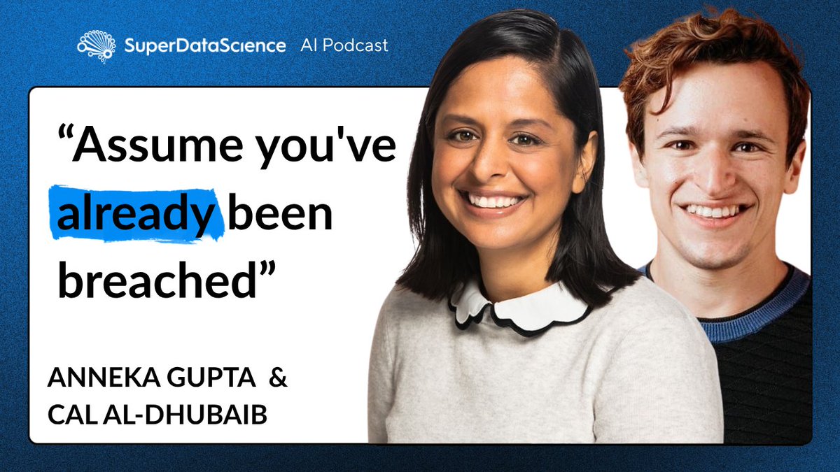 superdatasci's tweet photo. Rubrik’s Anneka Gupta and @caldhubaib speak to @JonKrohnLearns about cybersecurity measures, the risks AI in business might pose for malicious attacks, and why AI should be kept “boring.”

Watch the episode here: https://t.co/eQtF4kj8B2 https://t.co/BeNfFoyjTr