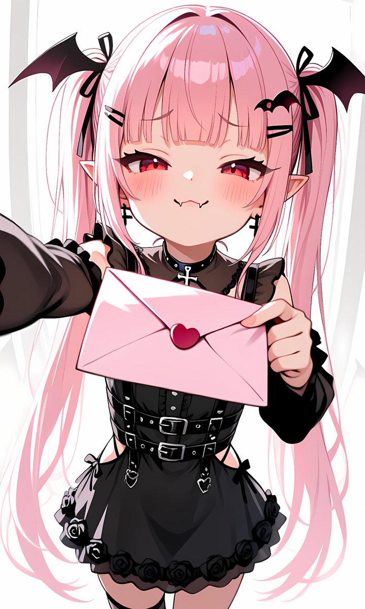 oyasumi_miko's tweet photo. I’ve decided you’re mine now. This is just the formal paperwork. ✨🎀🖤 https://t.co/L84GymrBVd