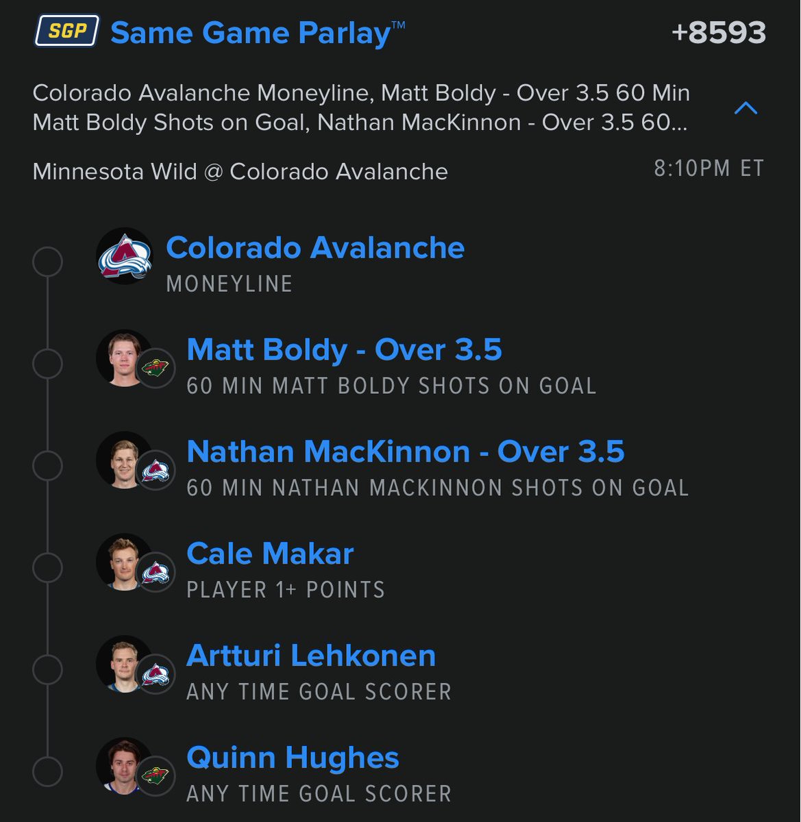 Lottolocks's tweet image. +8593 #NHL WILD / AVS LOTTO 🚨🏒

@Playbook (link to tail in comments 🔗)