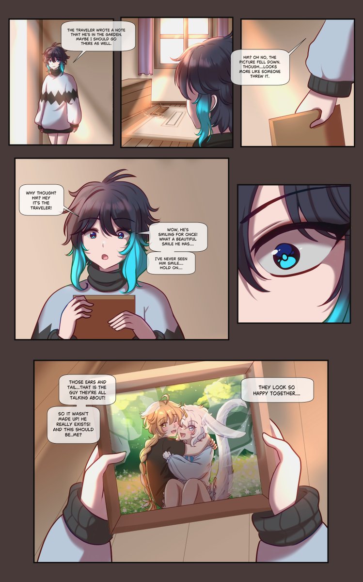 Glasperlenfuchs's tweet image. This was a very sad chapter for Aether back then  when the HP overwrote Venti and took his memories in a blink of an eye

#GenshinImpact #原神 #Venti #aether #venther #aeventi #ship
