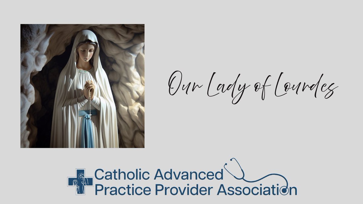 Names of Mary come from her apparitions and devotions. “Our Lady of Lourdes” comes from Bernadette Soubirous’ visions in Lourdes, where a healing spring was revealed. Our Lady of Lourdes, patron of CAPPA, pray for us! #OurLadyOfLourdes