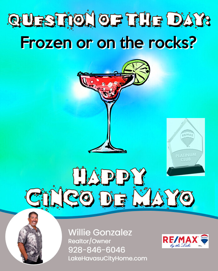 HavasuGForce's tweet photo. Ready for home shopping with a side of lime? 🍸🏠 #CincoDeMayo #WillieG https://t.co/Qt5EhEWsfS