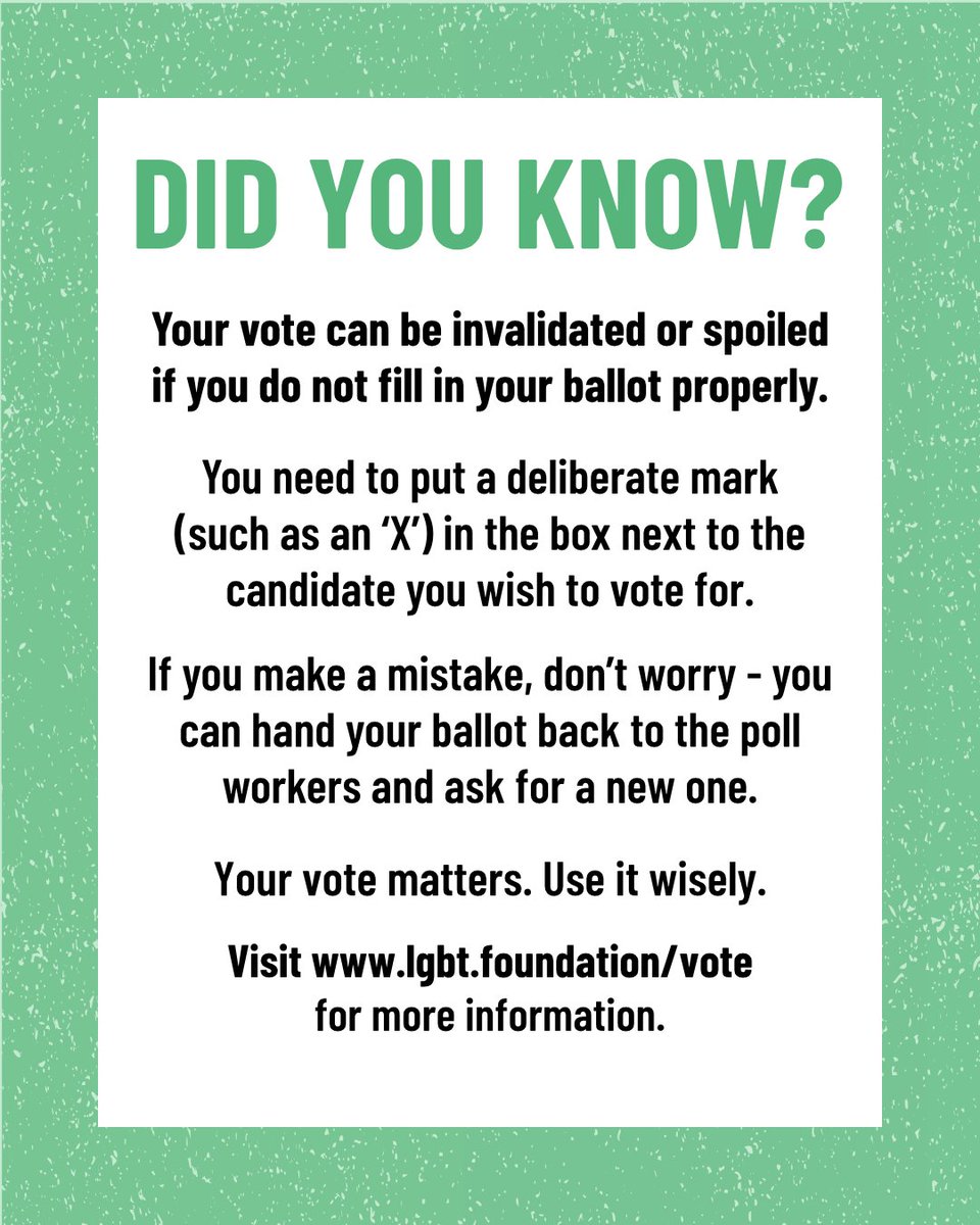 LGBTfdn's tweet photo. We're just a few days away from major elections across the UK. As you head to the polls, make sure your vote is clearly marked and counted to protect our local communities. ❤️‍🔥

https://t.co/cvNhrqYyYe 🌈

#VoteWithPride #LGBTQVote #LGBTQAdvocacy #ukpolitics #ukelection #ukvote https://t.co/2gdTlpCzuM