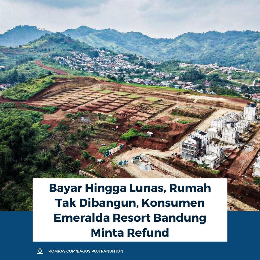 kompascom's tweet image. Baca selengkapnya: bandung.kompas.com/read/2026/05/0…

Ratusan konsumen menuntut refund karena rumah tak dibangun. Mediasi di DPRD mengecewakan, pengembang absen dan diwakili kuasa hukum.

~RK #refund #rumah #bandung