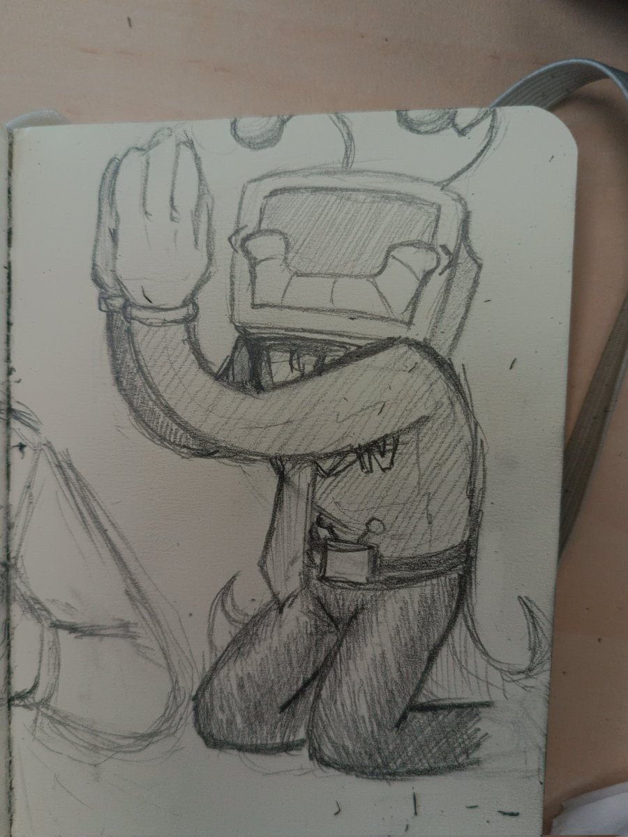 Raisadness's tweet photo. he's kinda crooked #tenna #deltarune https://t.co/RKQfvyR83d