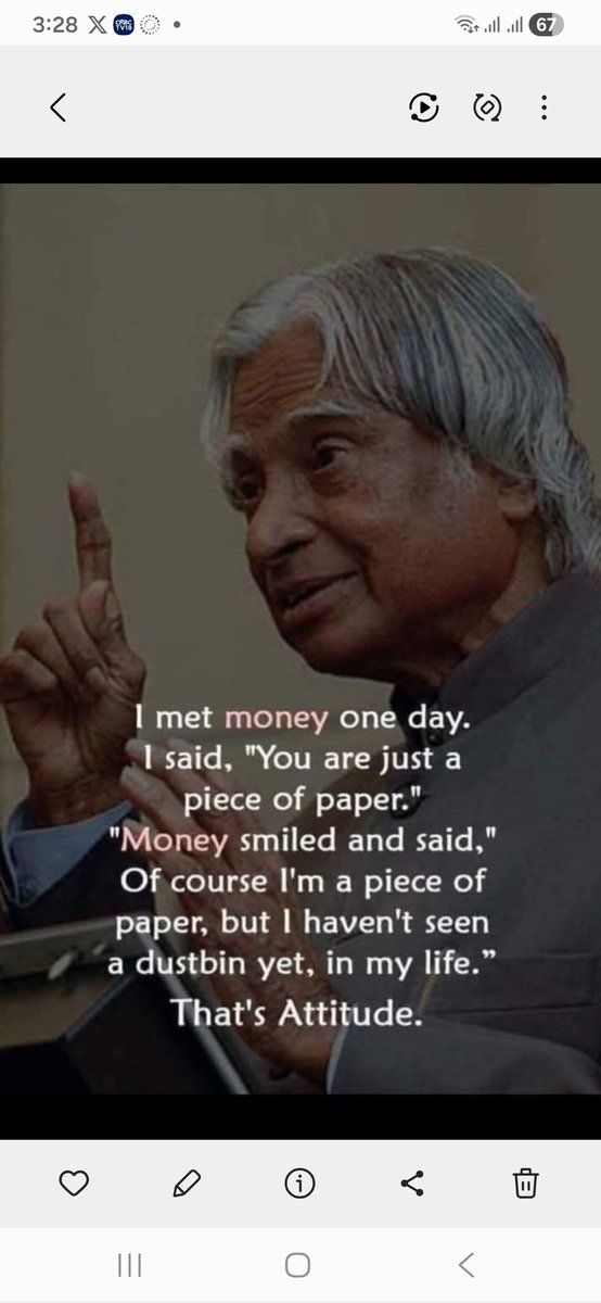 Finance_Neelam's tweet image. That's not money talking. That's a masterclass in Attitude 🔥

#Mindset #Motivation #money