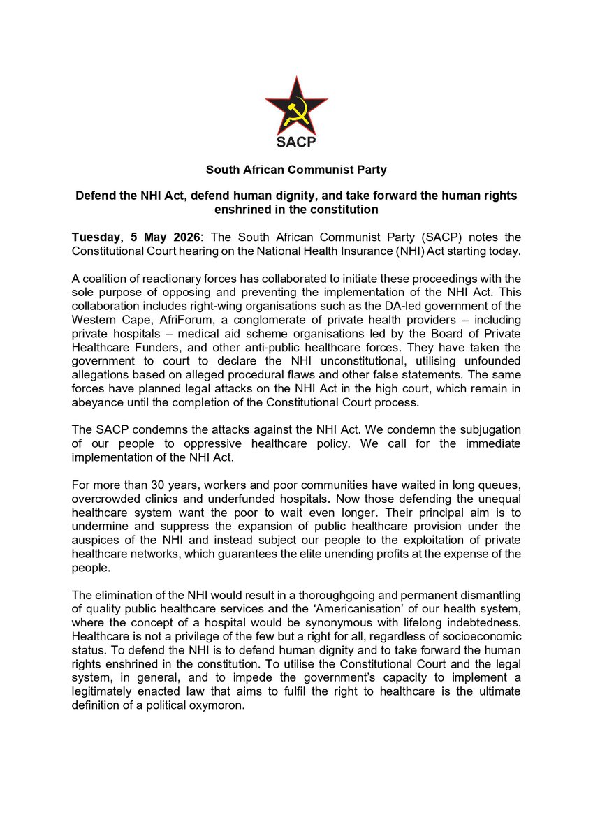 SACP tweet media