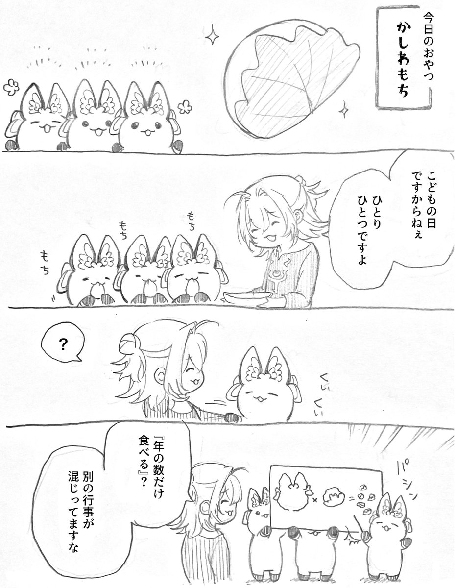 現パロウツクチ家【こどもの日】